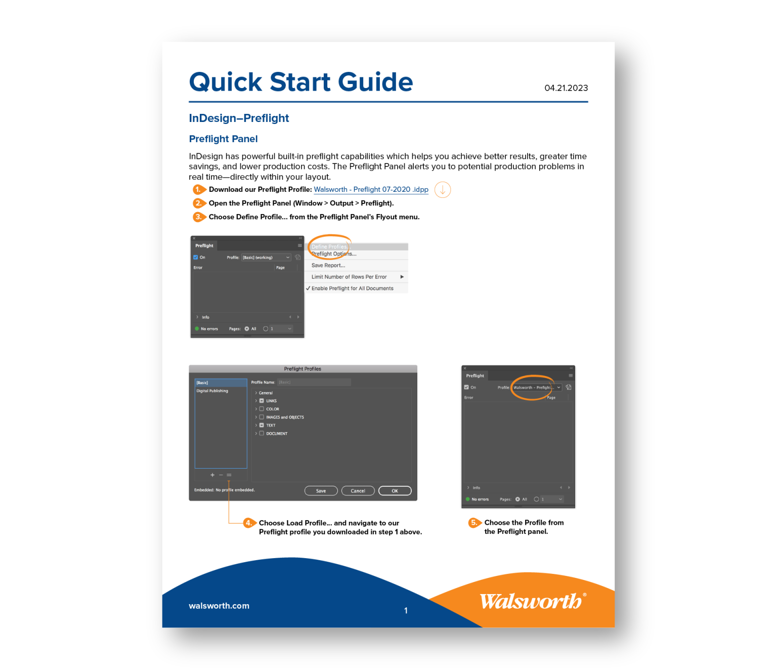 Quick Start Guides | Walsworth