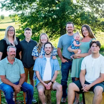 Crystal Palmer and her family