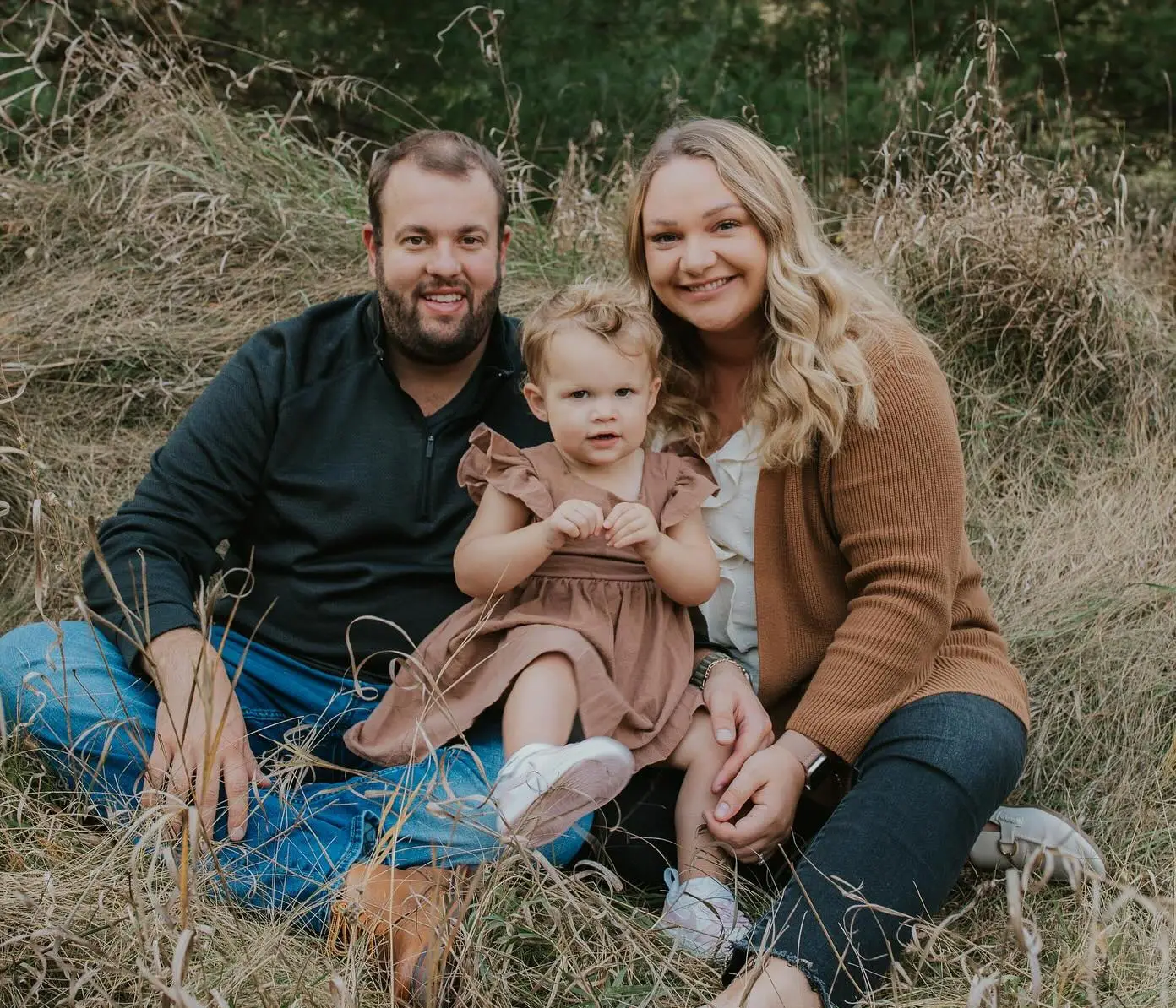 Melanie Stuckert, her husband and her daughter